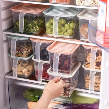 Contenedor organizador de alimentos para refrigerador